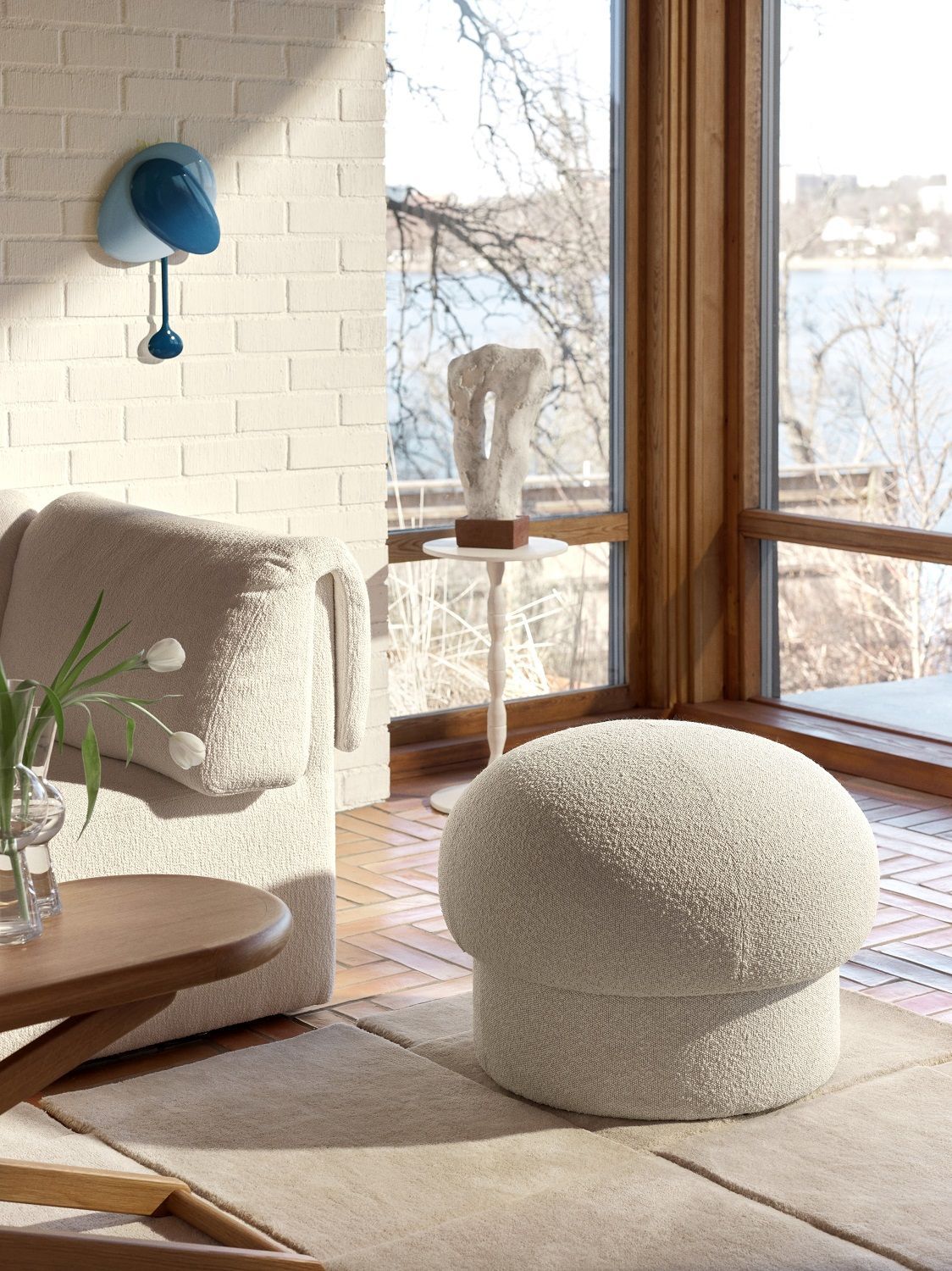 Uno Pouf Hocker 65 cm GRÜN Design House Stockholm EINZELSTÜCK