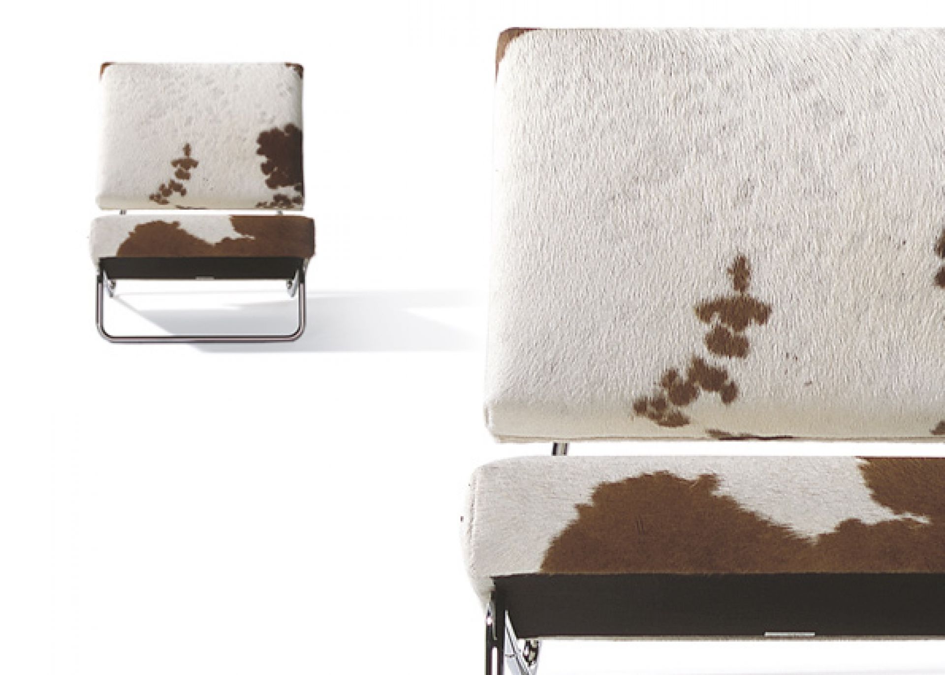 Lounge Chair Hirche Set Kuhfell Richard Lampert
