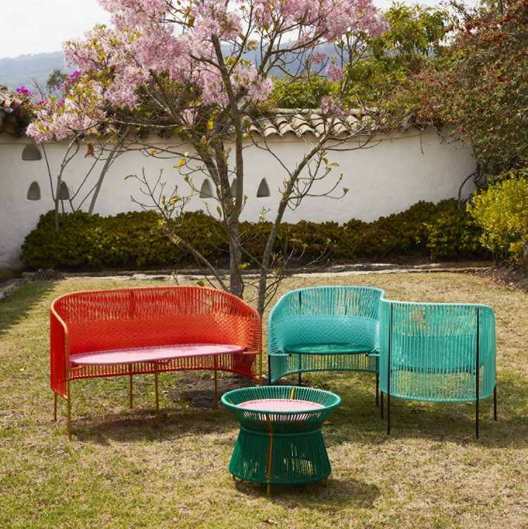 Caribe Vis a Vis Bench Bank Outdoor ames 
