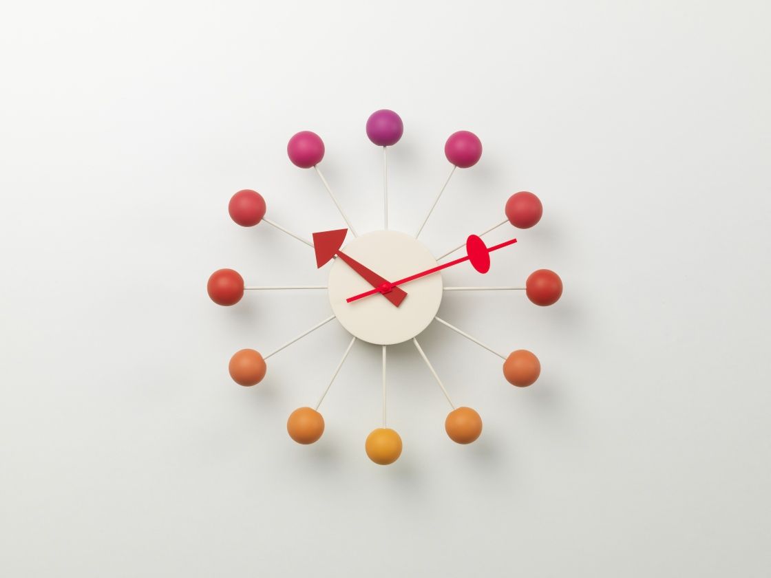 Ball Clock Wanduhr Sunset Vitra LIMITED EDITION 