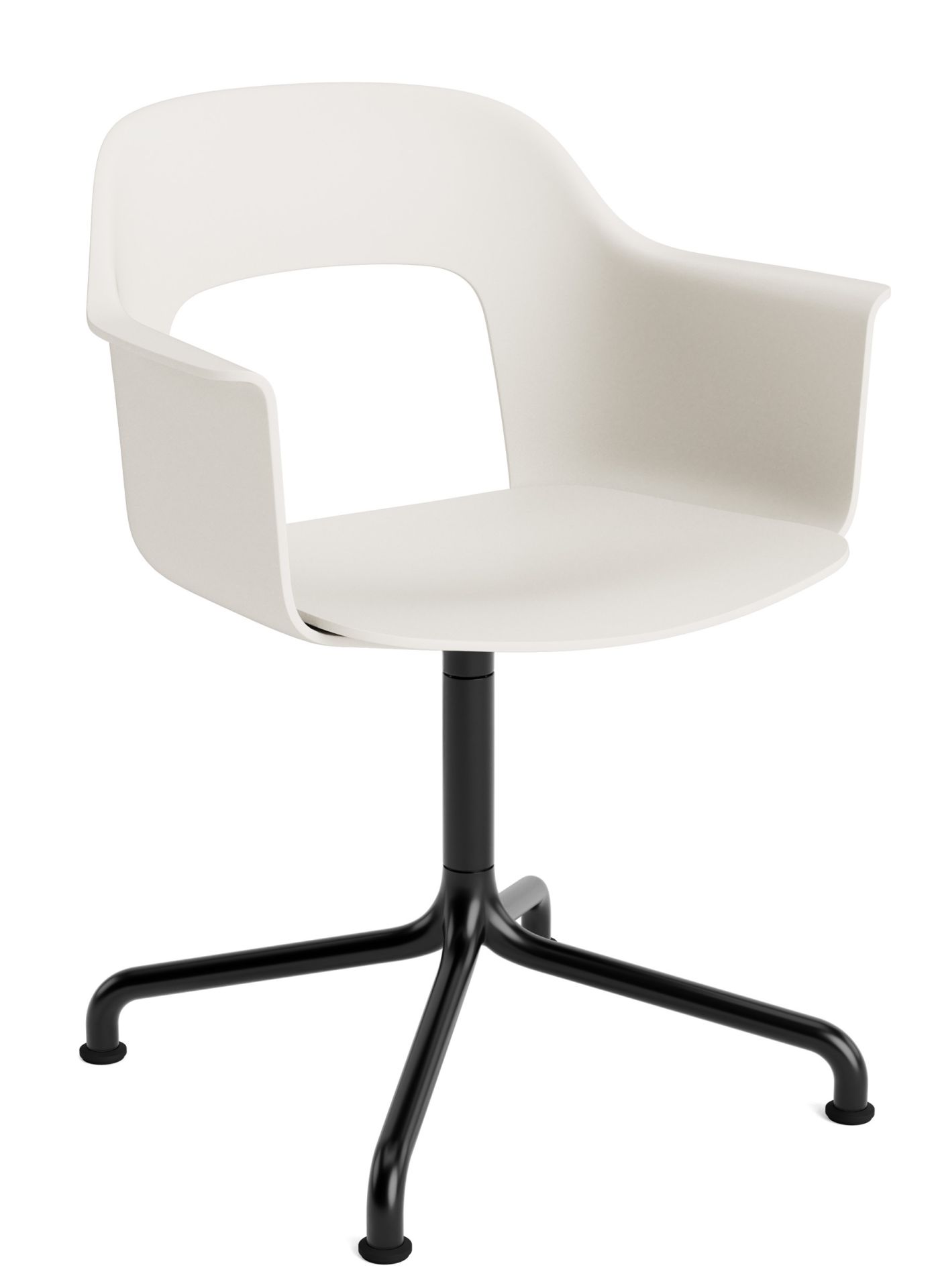 Layout Armchair 251 Armlehnstuhl 4-Sternfuß Drehfuß mit gebogenem Fußkreuz Hay