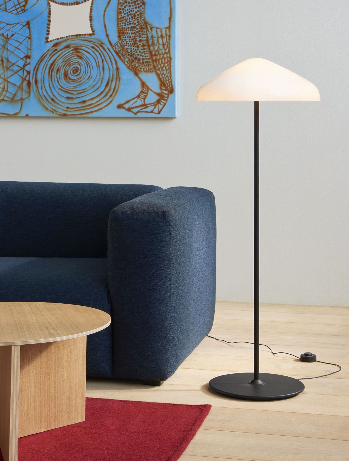Slit Table Wood Round XL Beistelltisch / Couchtisch Hay