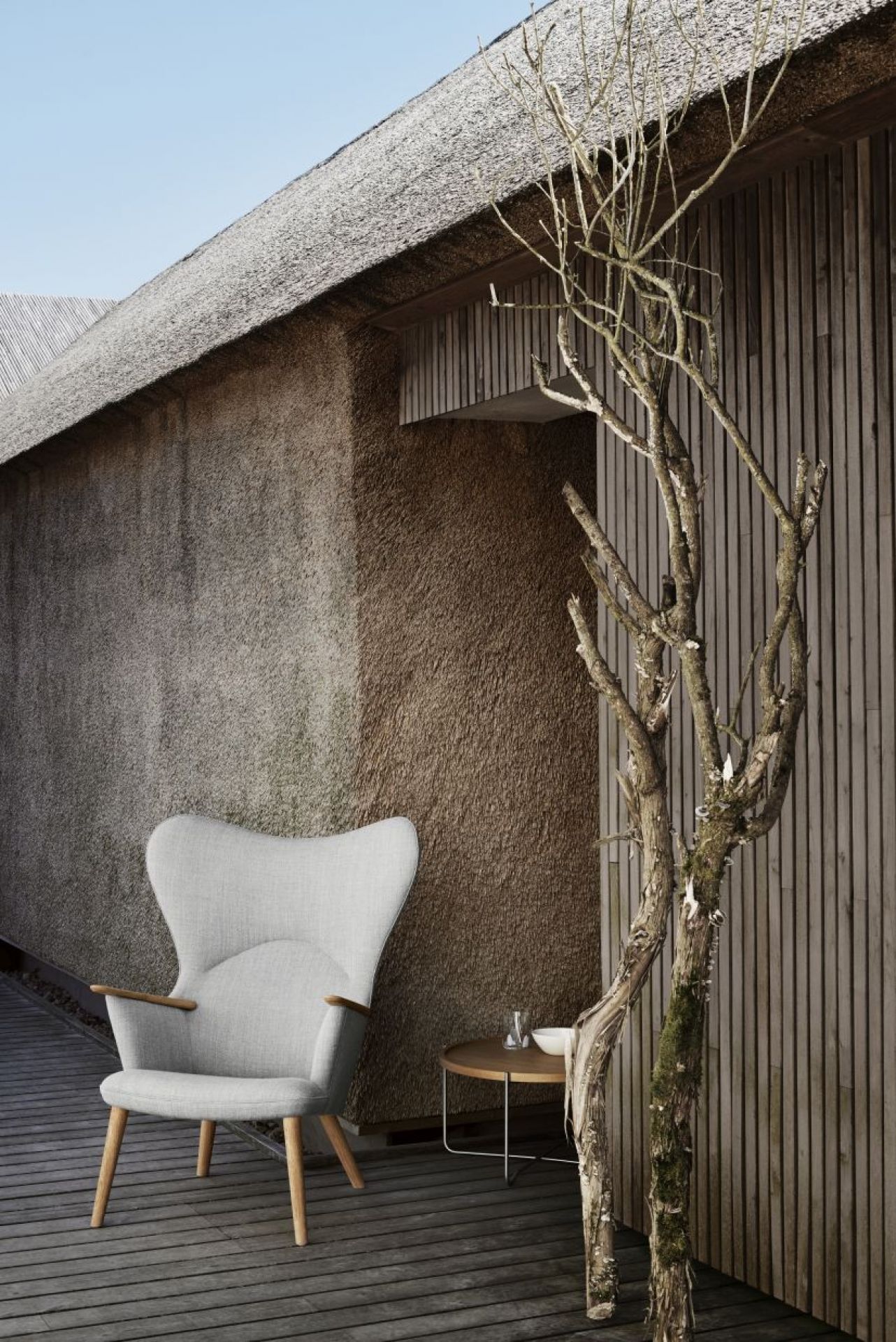 CH78 Mama Bear Lounge Sessel Fiord 0151 Carl Hansen & Søn