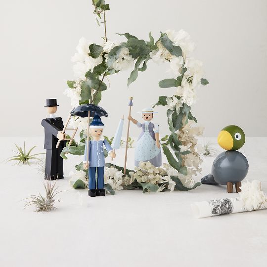 Songbirds Singvögel Holzfigur Nachtigall Kay Bojesen