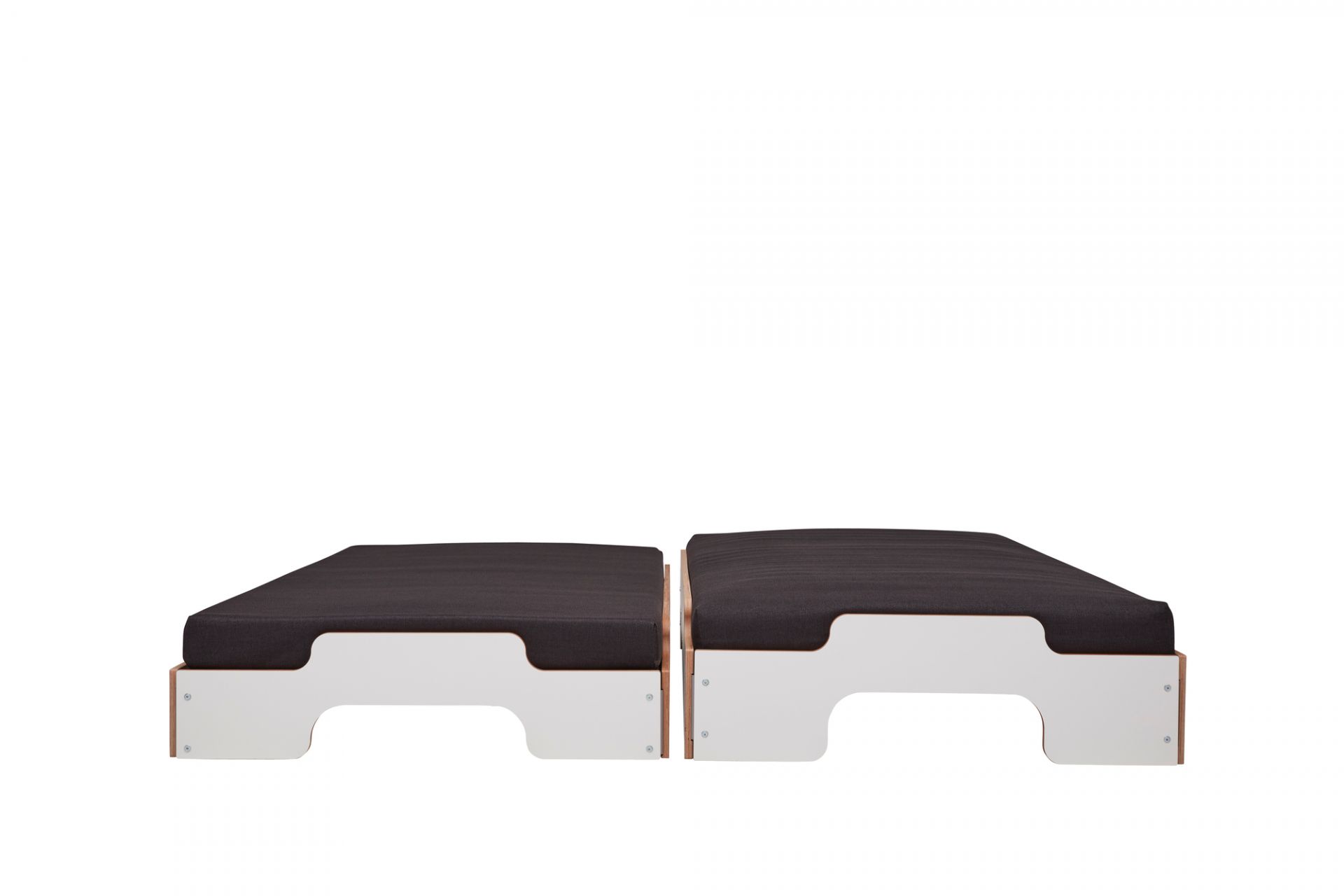 Stapelliege CPL Weiß Komfort Höhe Müller Möbelwerkstätten 200x90 cm
