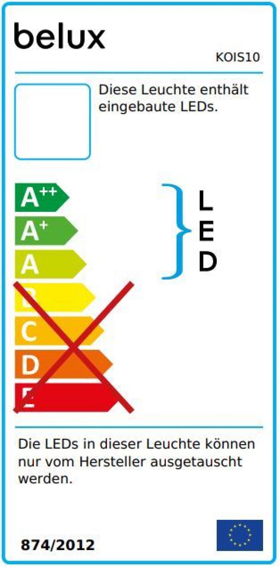 Koi S LED Stehleuchte Belux