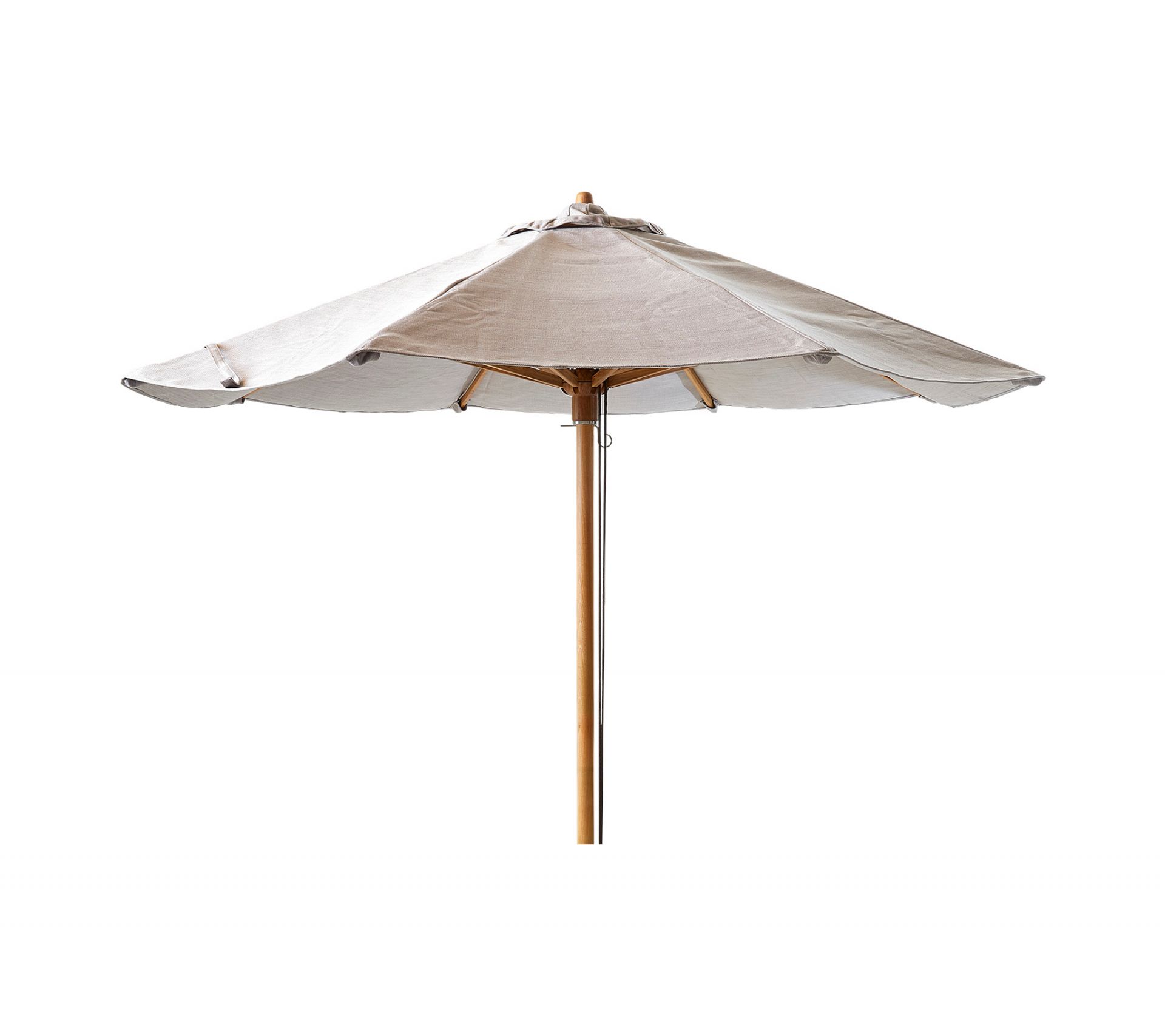 Classic Parasol Sonnenschirm Cane-Line niedrig für Peacock daybed H 229 x Ø 240 cm