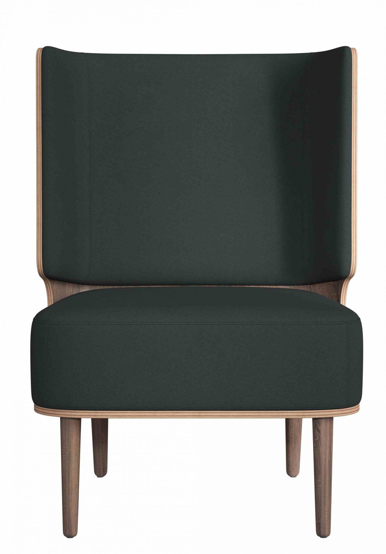 Serena Lounge Chair Sessel Eiche dunkel gebeizt novoform Phantom grau