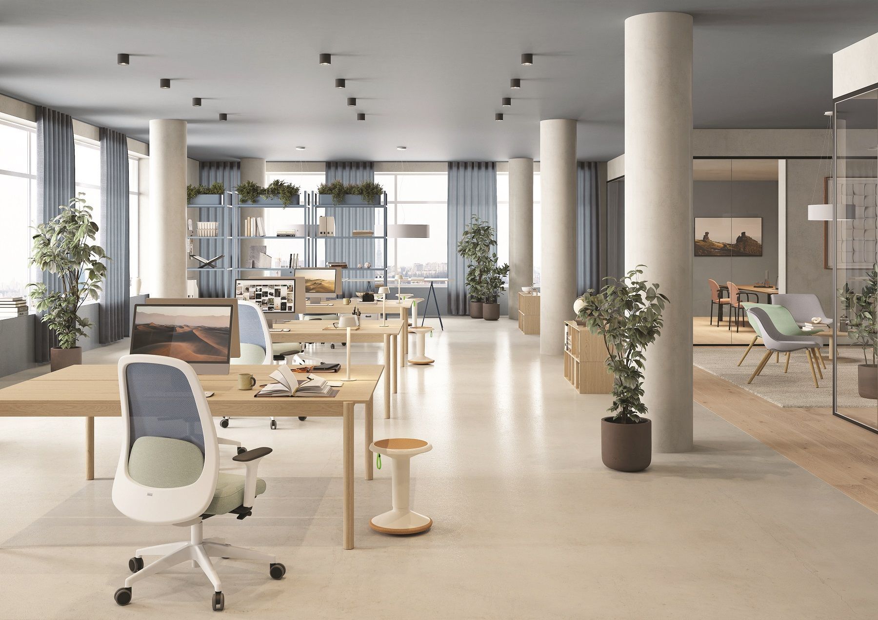 ECO UP Sitzhocker Interstuhl