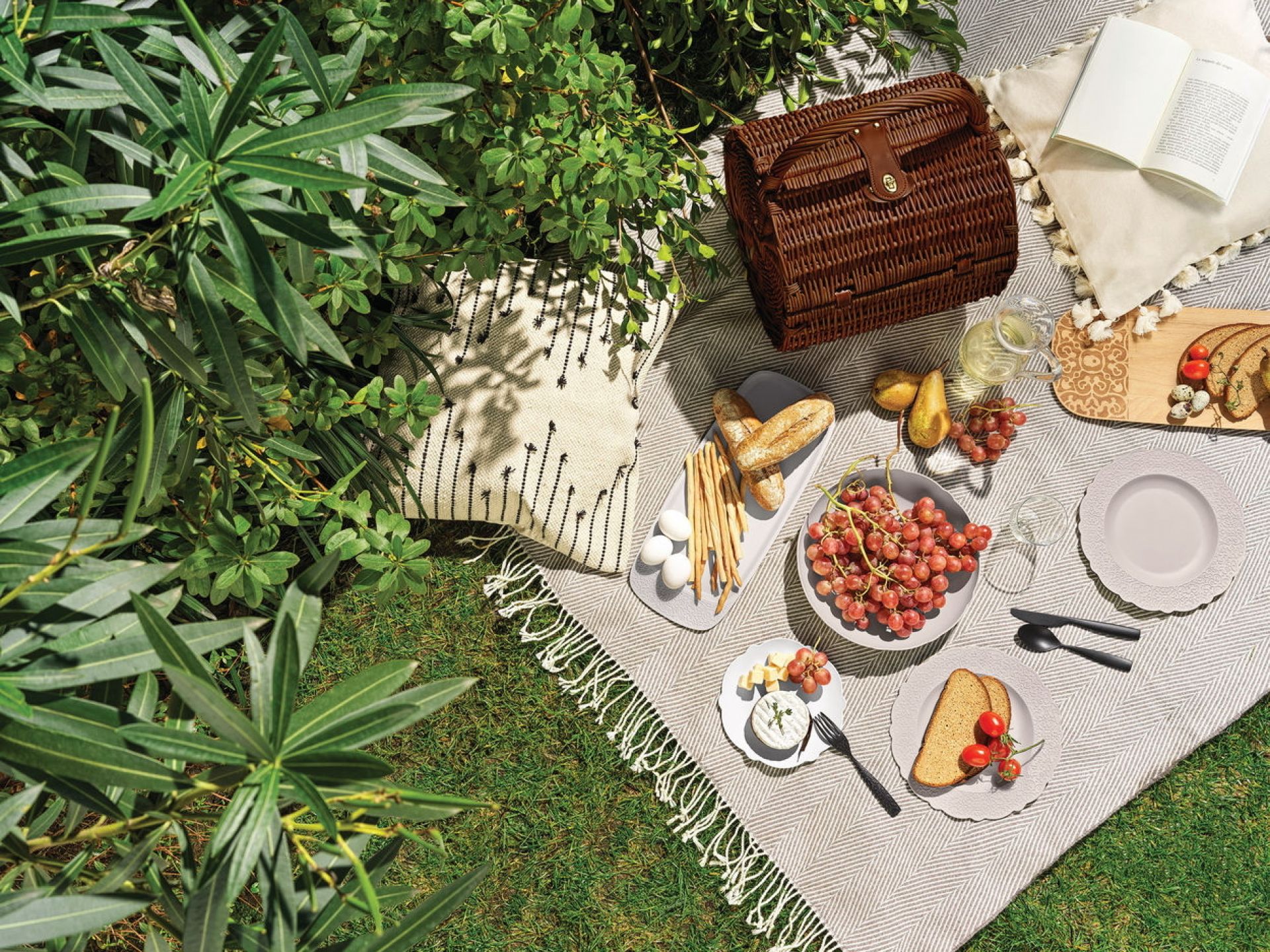 MW75 Set Picknickkorb mit Geschirr Alessi