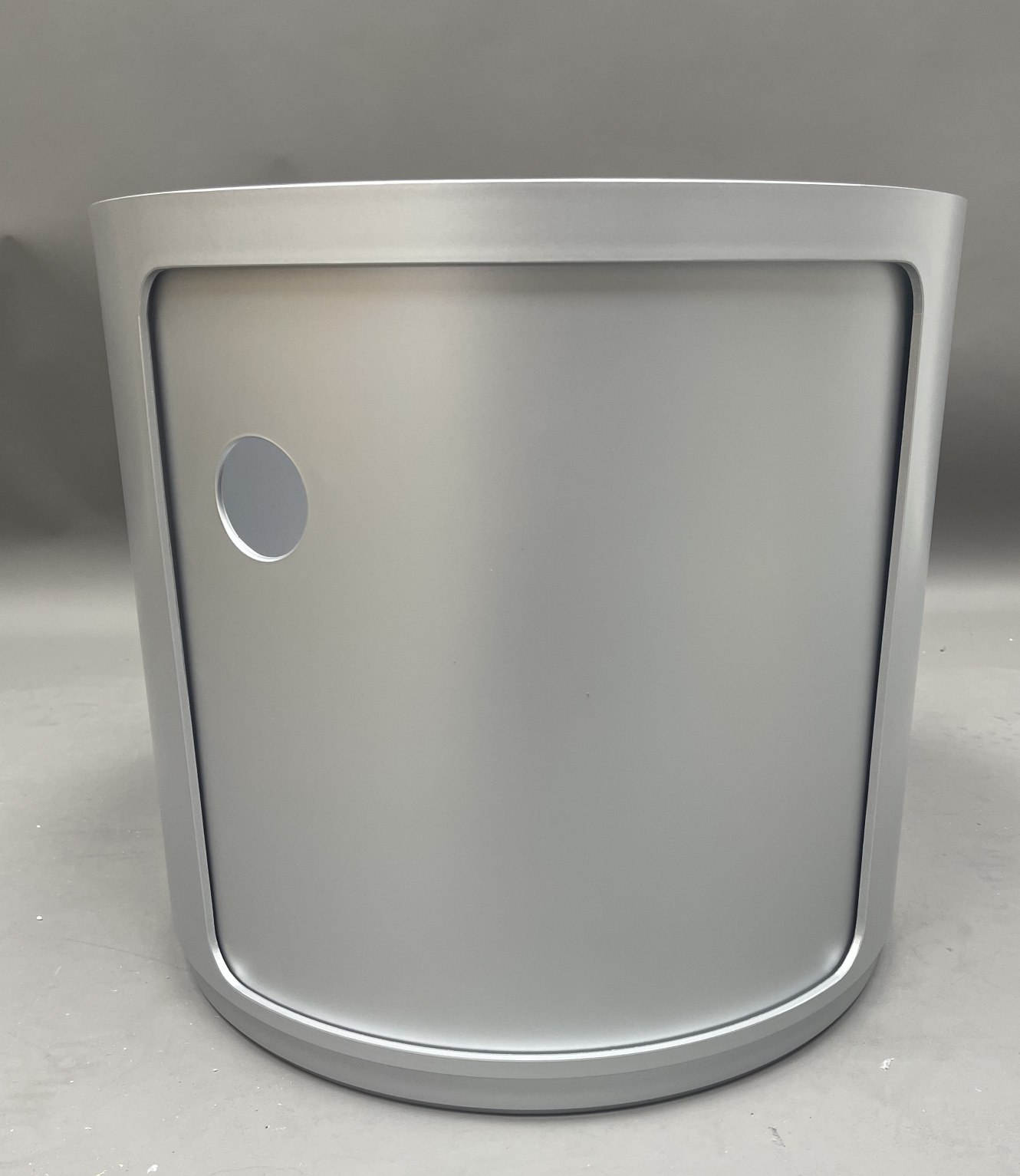Componibili 4955 - rundes Element hoch SILBER Kartell MÄNGELEXEMPLAR