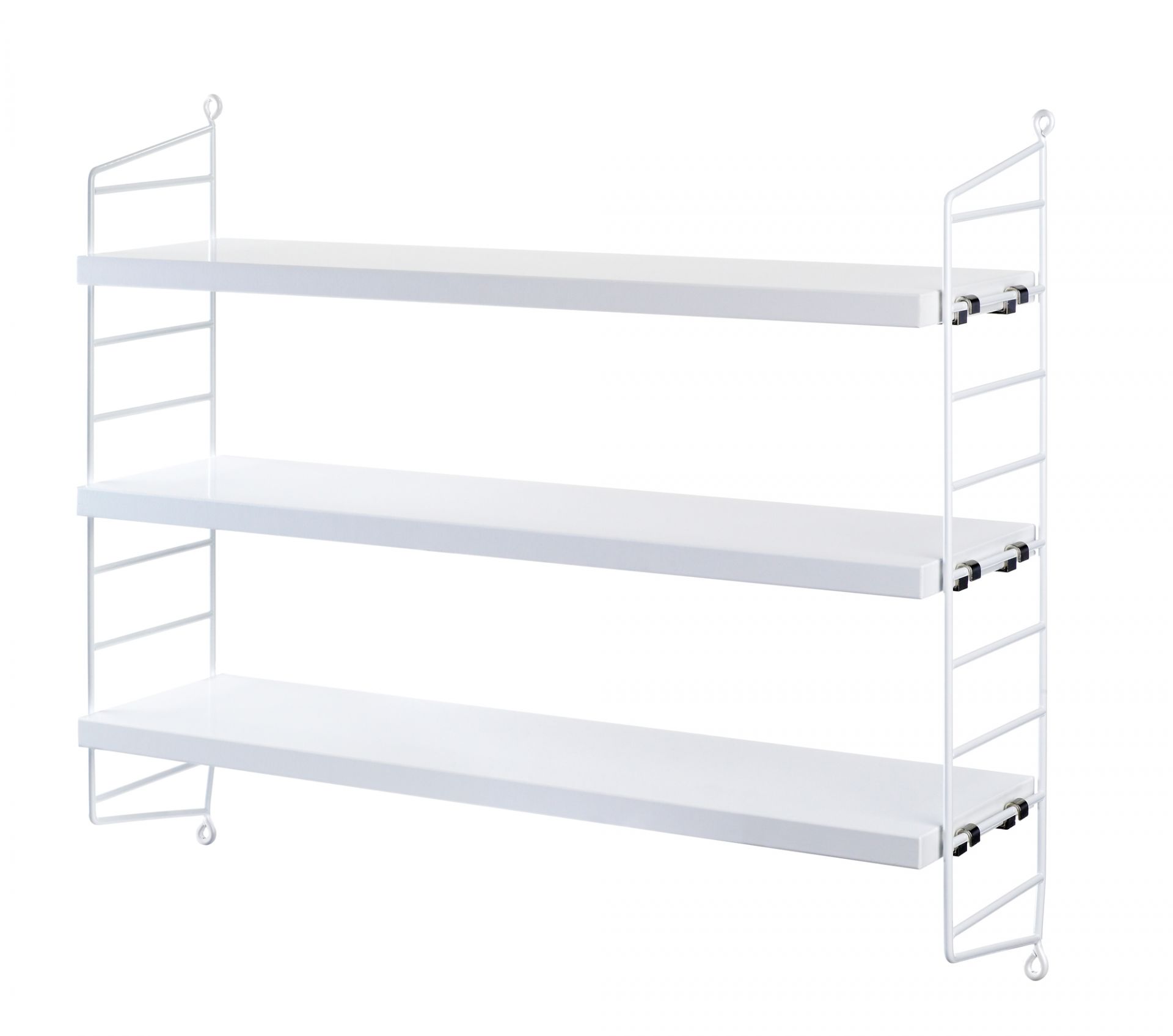 String Pocket Regal String Furniture Walnuss - Schwarz 