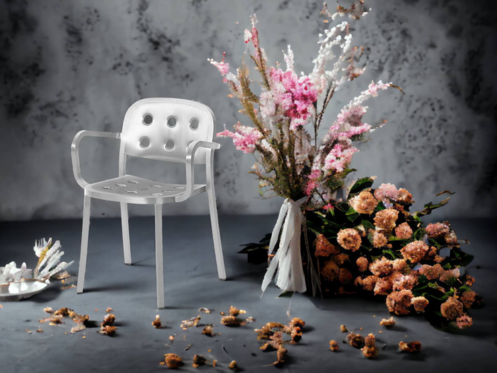 1 Inch All Aluminium Armchair Armlehnenstuhl Emeco 