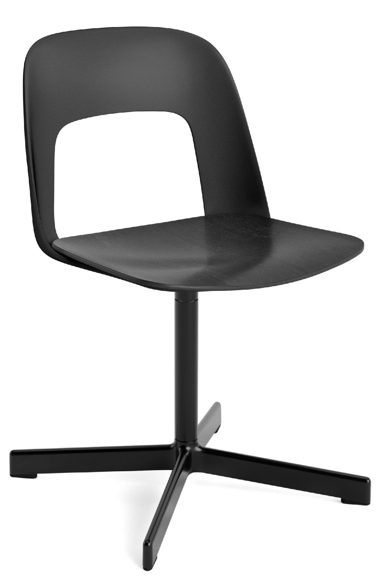 Layout Side Chair 132 4-Stern Drehfuß Stuhl Hay