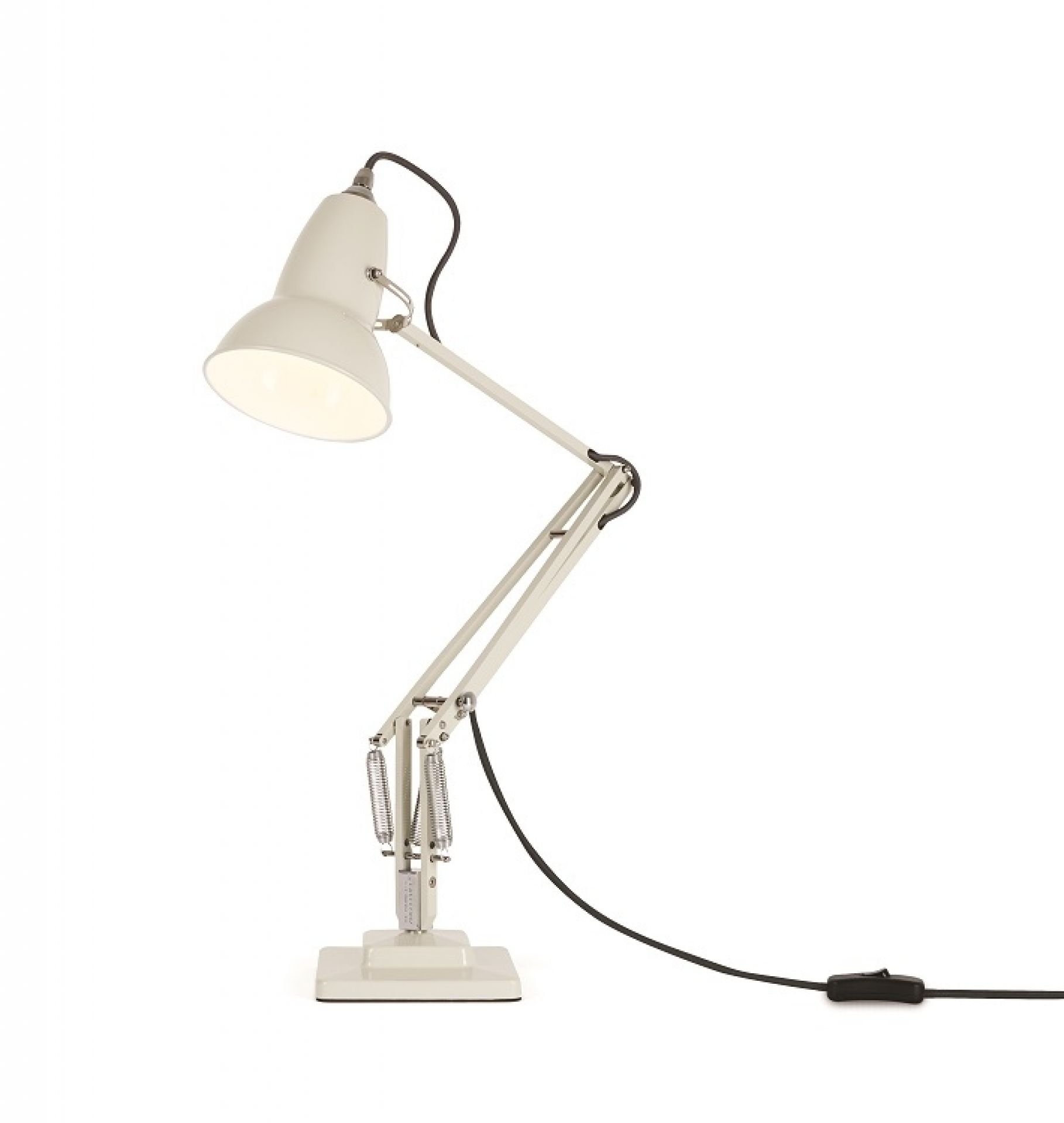 Original 1227 Desk lamp Tischleuchte Anglepoise Leinen Weiß