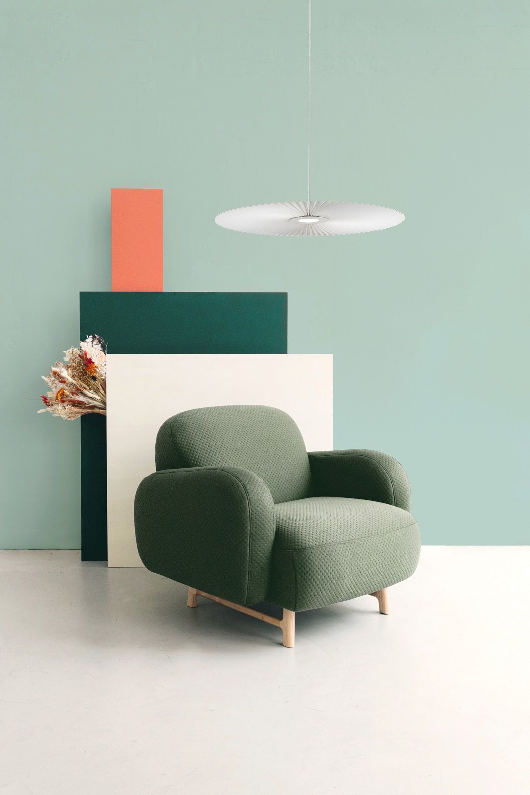 Carmen Pendant Light Pendelleuchte Groß Hartô Schiefergrau