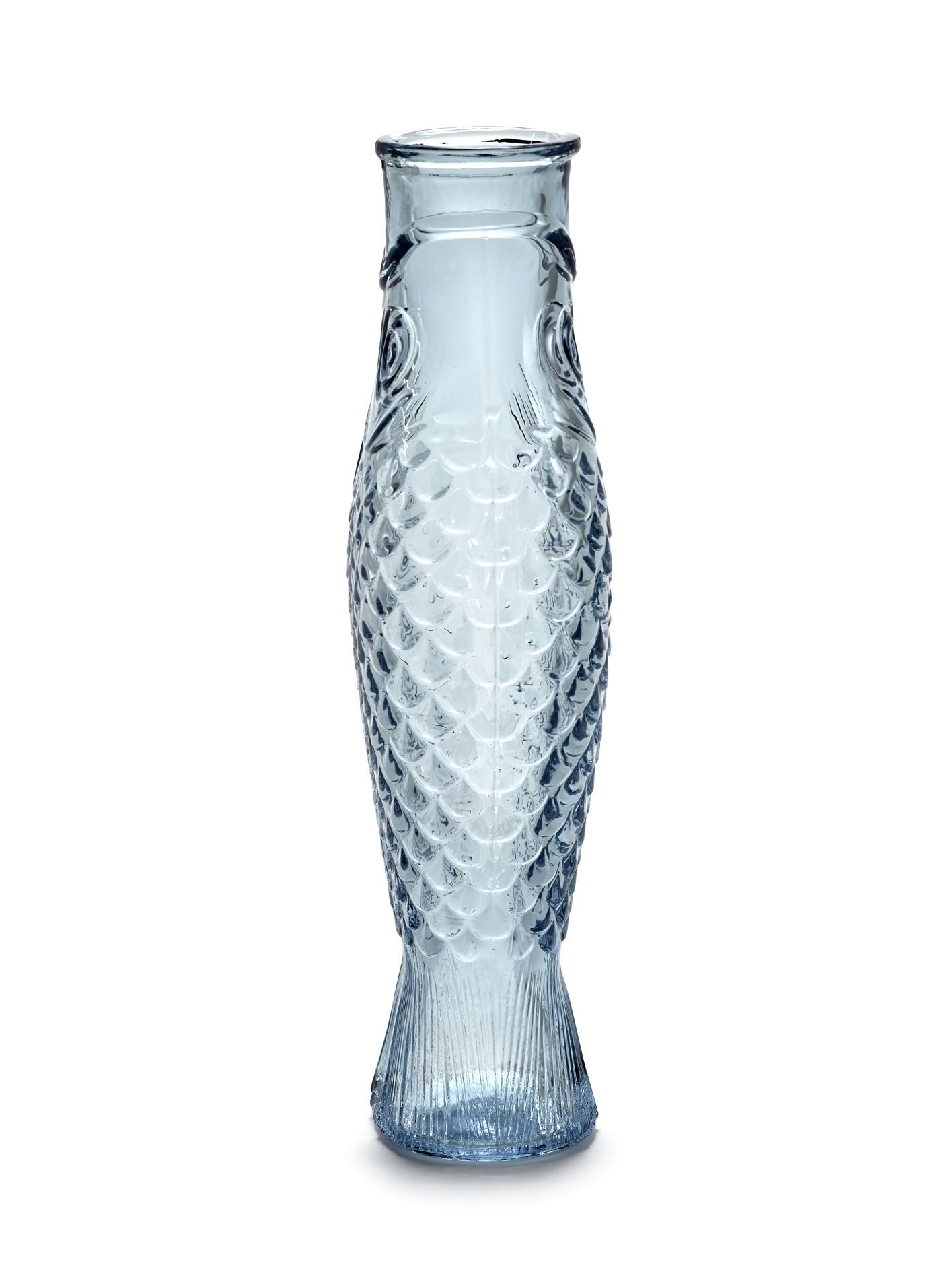 Fles Flasche Fisch Blau Serax