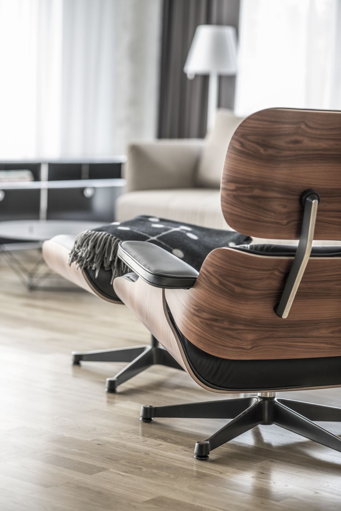 Eames Lounge Chair & Ottoman Armchair Leder Premium F / Leder Natural Vitra