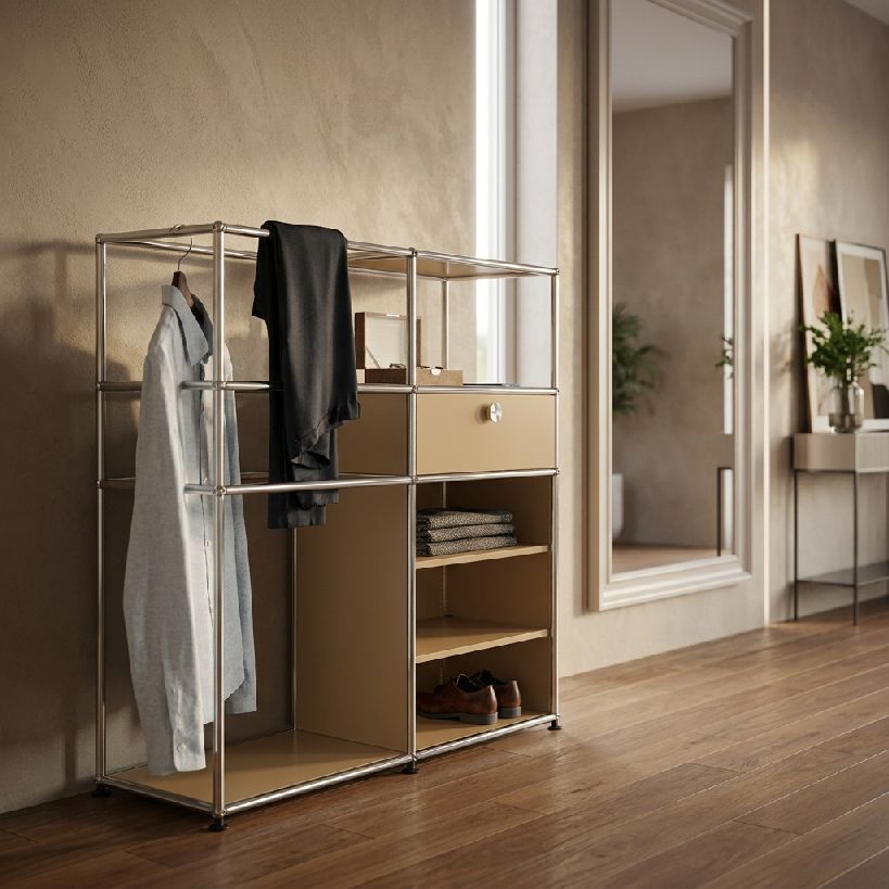 Garderobe USM Haller Goldgelb