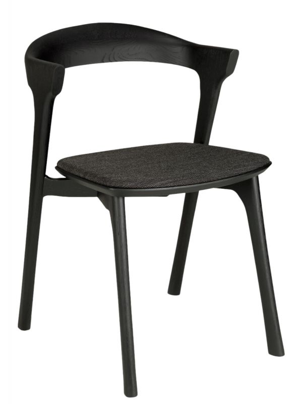 Bok Stuhl Eiche braun / Stoff Schwarz Ethnicraft