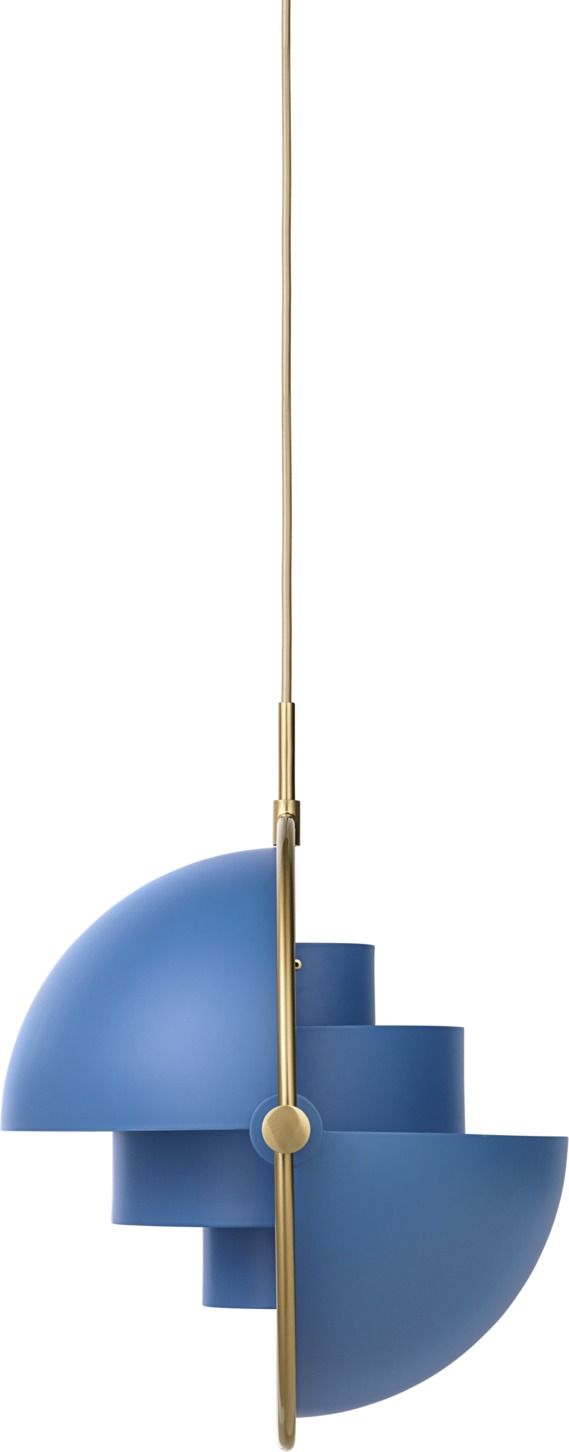Multi-Lite Pendant lamp Pendelleuchte Blau / Messing Gubi Multi-Lite Pendant lamp Pendelleuchte Blau / Messing Gubi