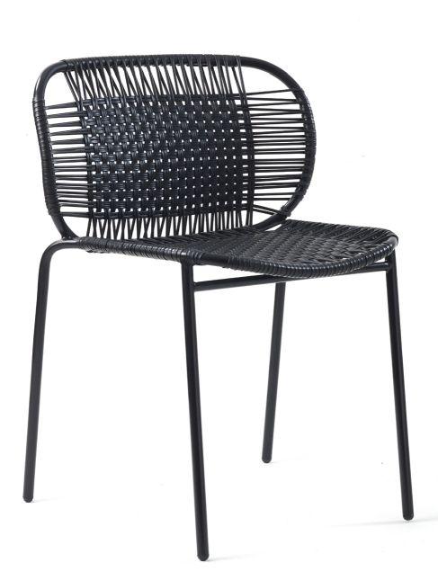 Cielo Stacking Chair Stapelbarer Stuhl Outdoor ames Schwarz - Schwarz