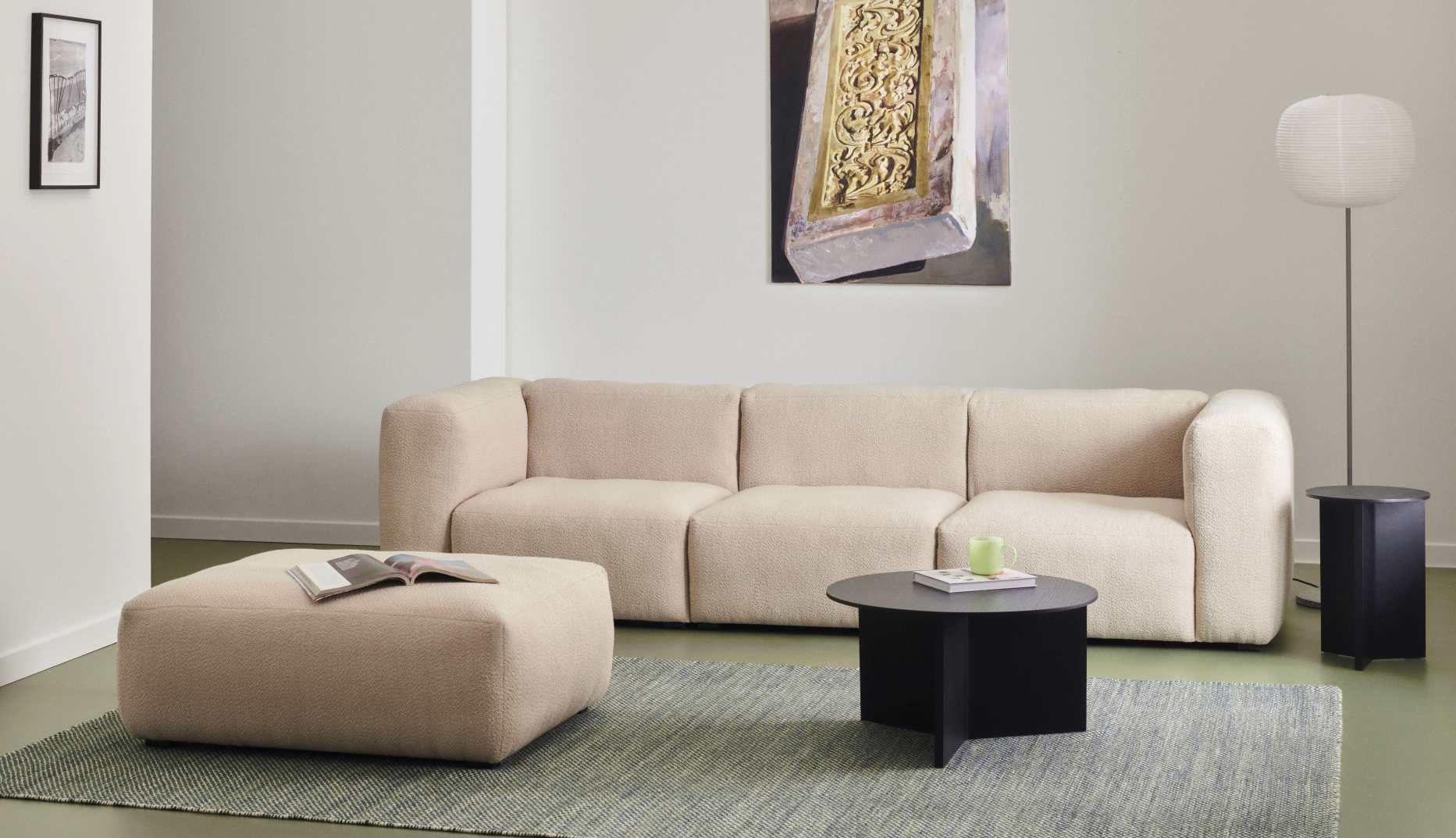 Mags Soft Ottoman S02 Small Hay