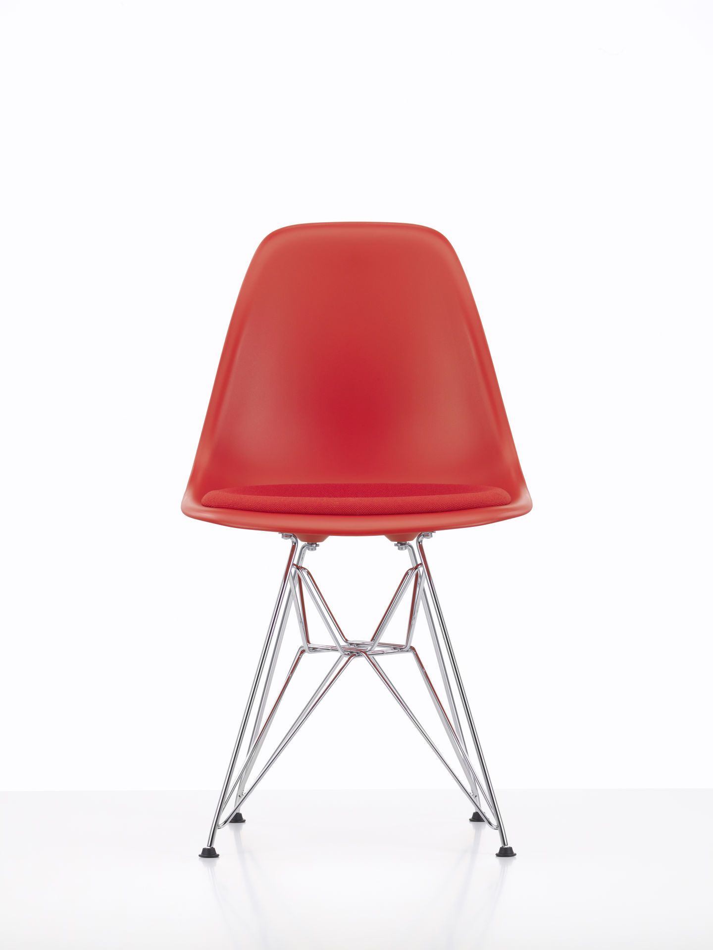 Eames Plastic Side Chair DSR Stuhl mit Sitzpolster Vitra