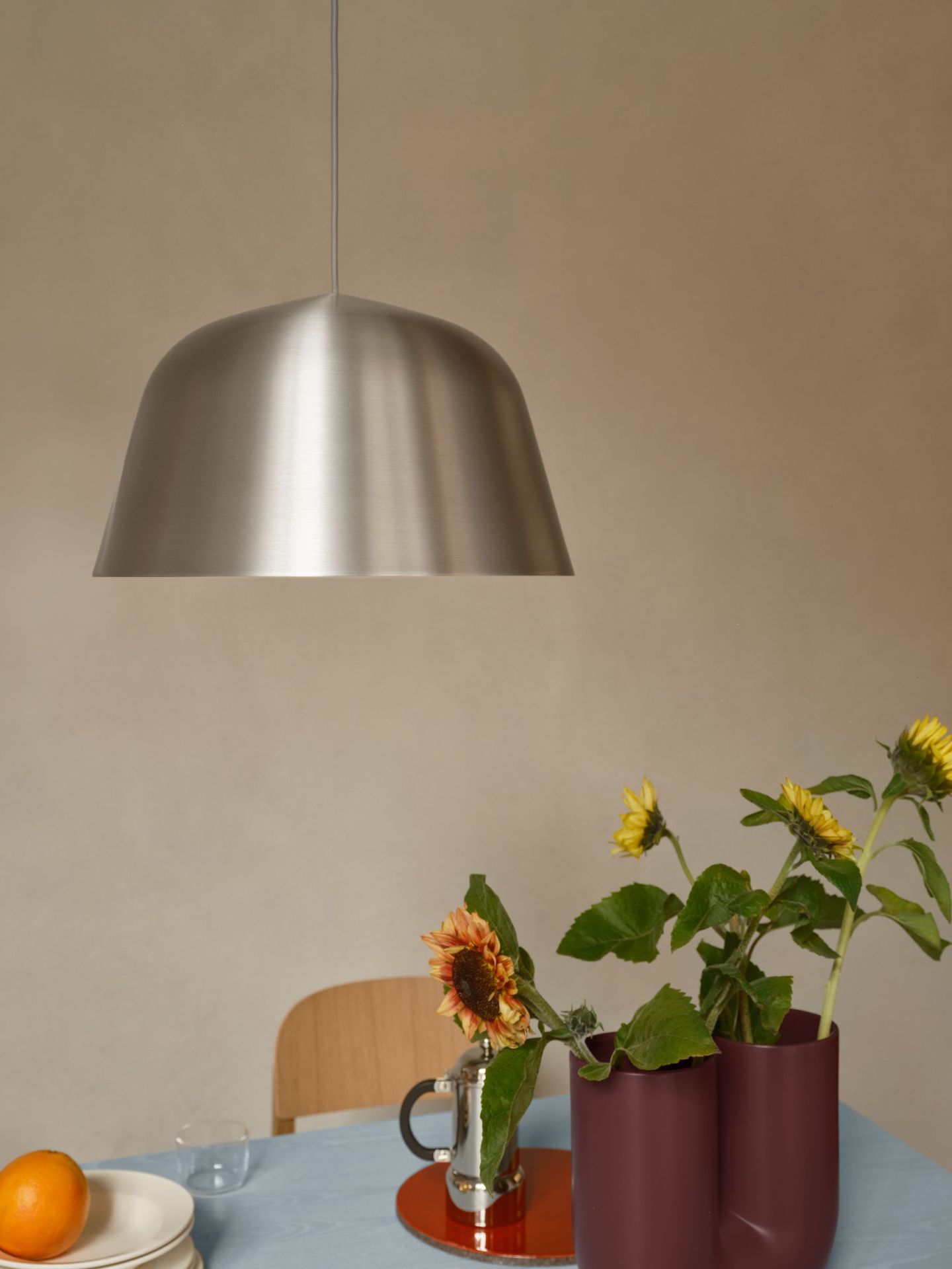 Ambit Pendant Lamp 25 Pendelleuchte Muuto Aluminium gebürstet
