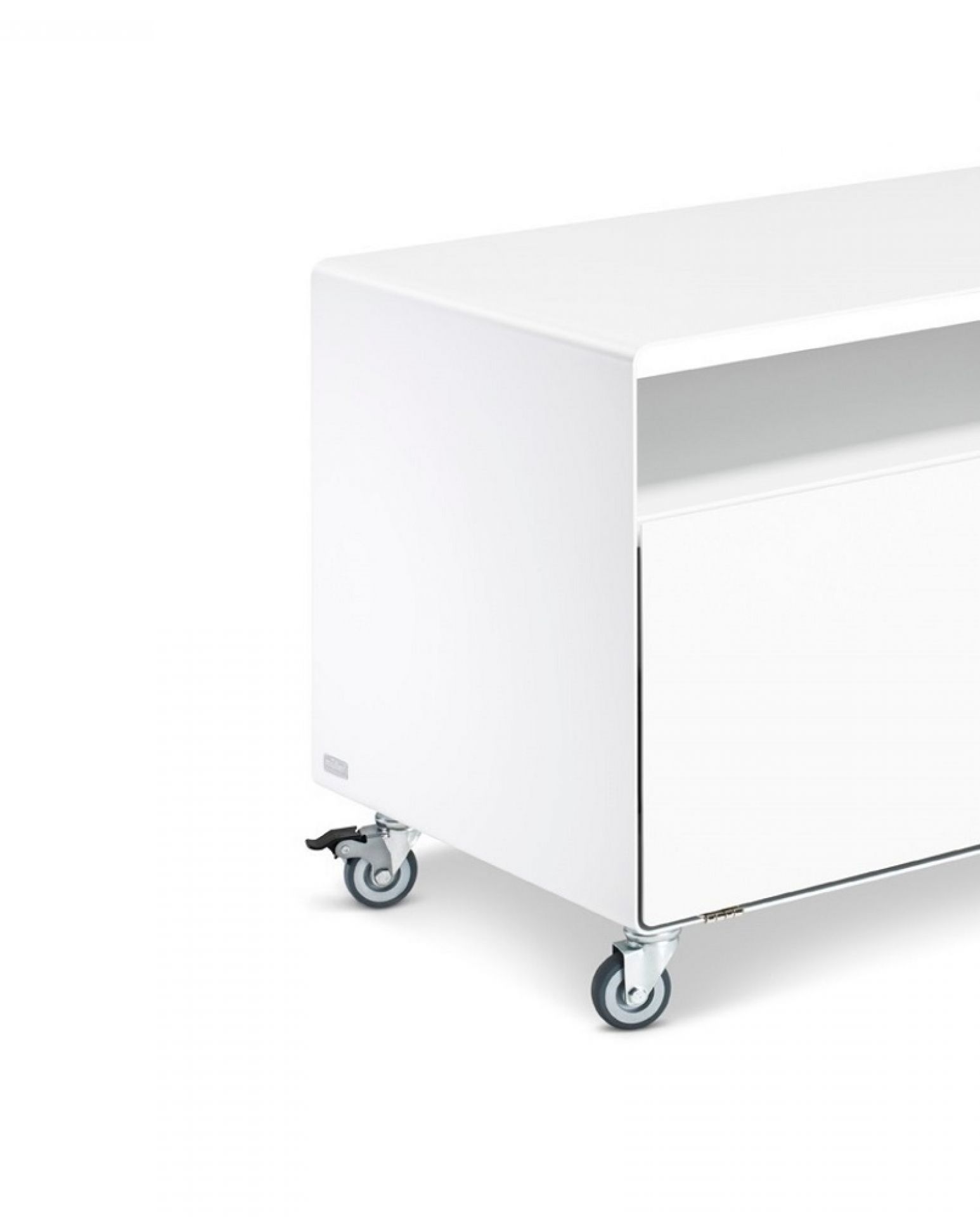R109N Sideboard mit Industrierollen Müller Möbelfabrikation - QUICK SHIP