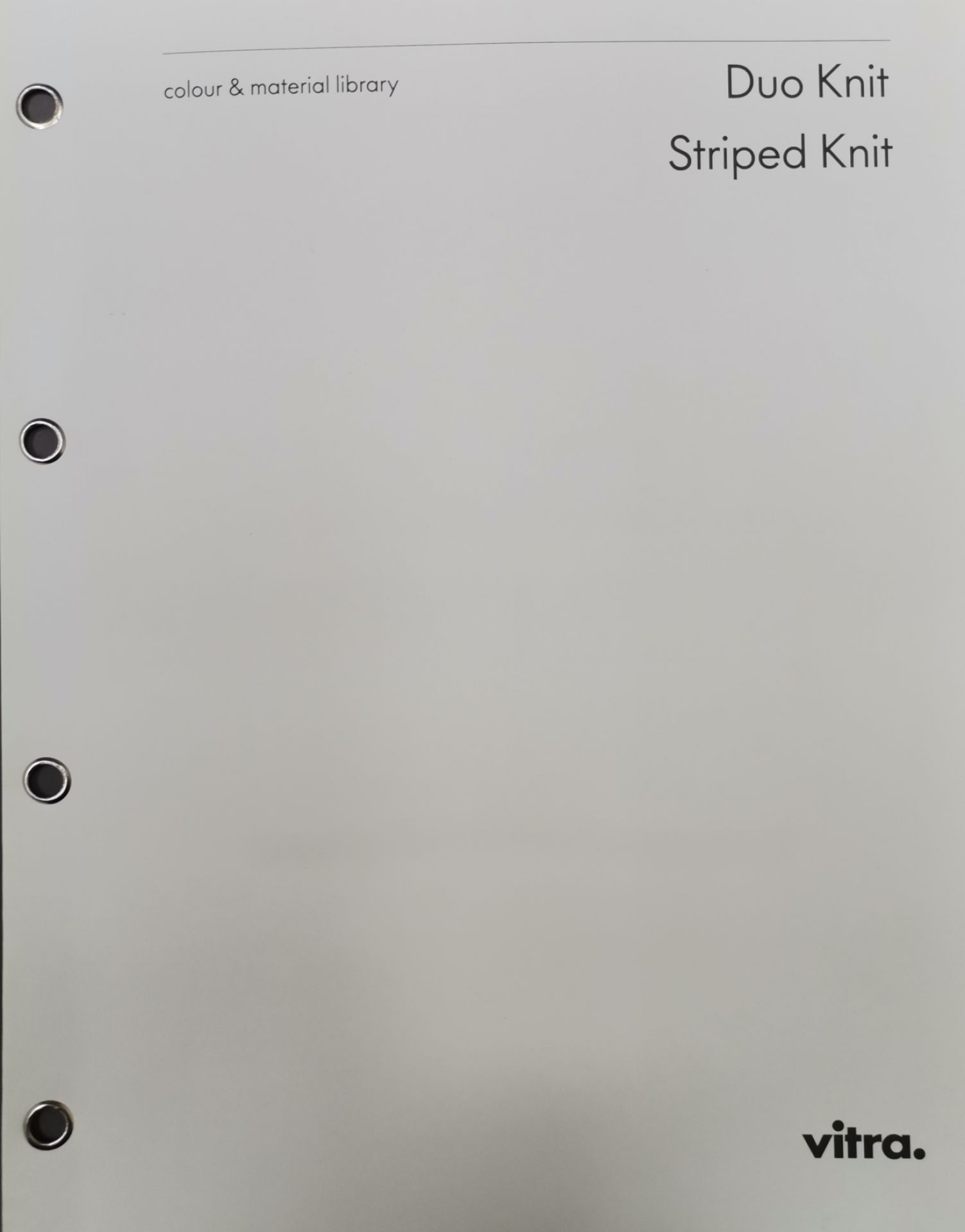 Stoffmusterkarte Duo Knit / Striped Knit Vitra