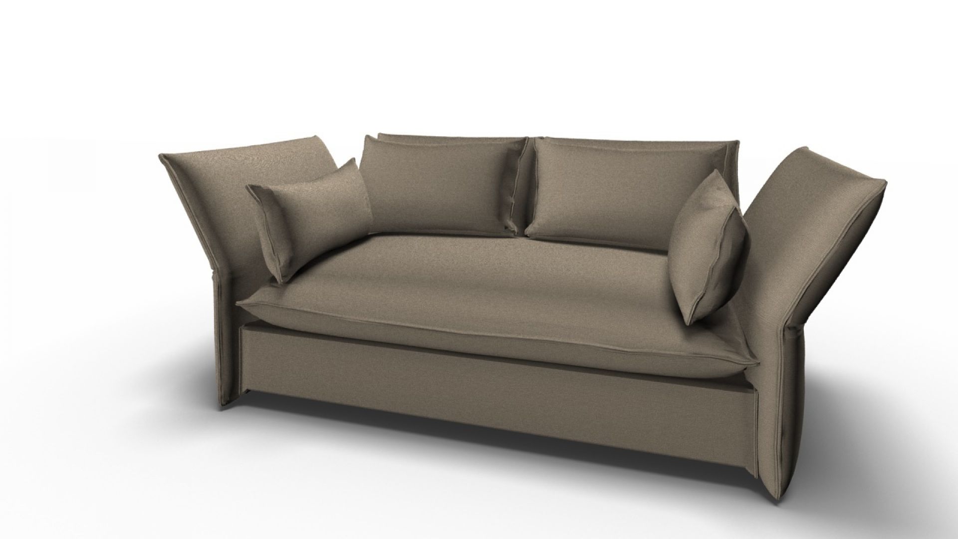 Mariposa 2-Sitzer Sofa Goldbraun Vitra
