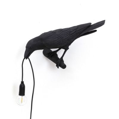 Bird Lamp Looking Left Wandleuchte schwarz Seletti EINZELSTÜCK
