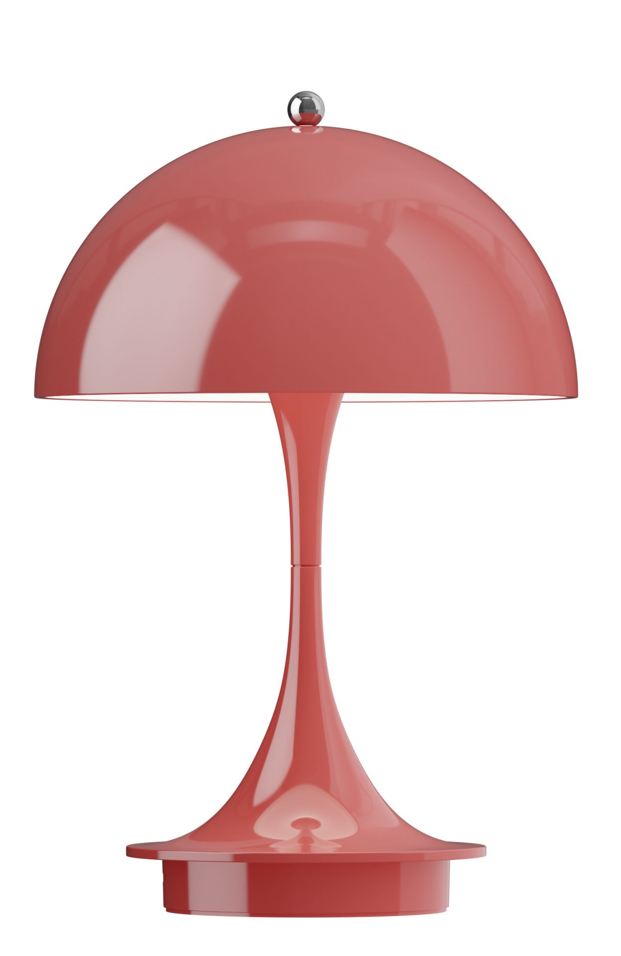 Panthella 160 Portable V3 Akku LED-Tischleuchte Indoor/Outdoor Louis Poulsen Undurchsichtig Koralle