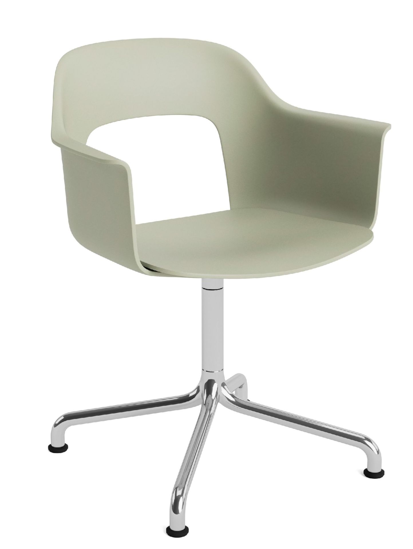 Layout Armchair 251 Armlehnstuhl 4-Sternfuß Drehfuß mit gebogenem Fußkreuz Hay