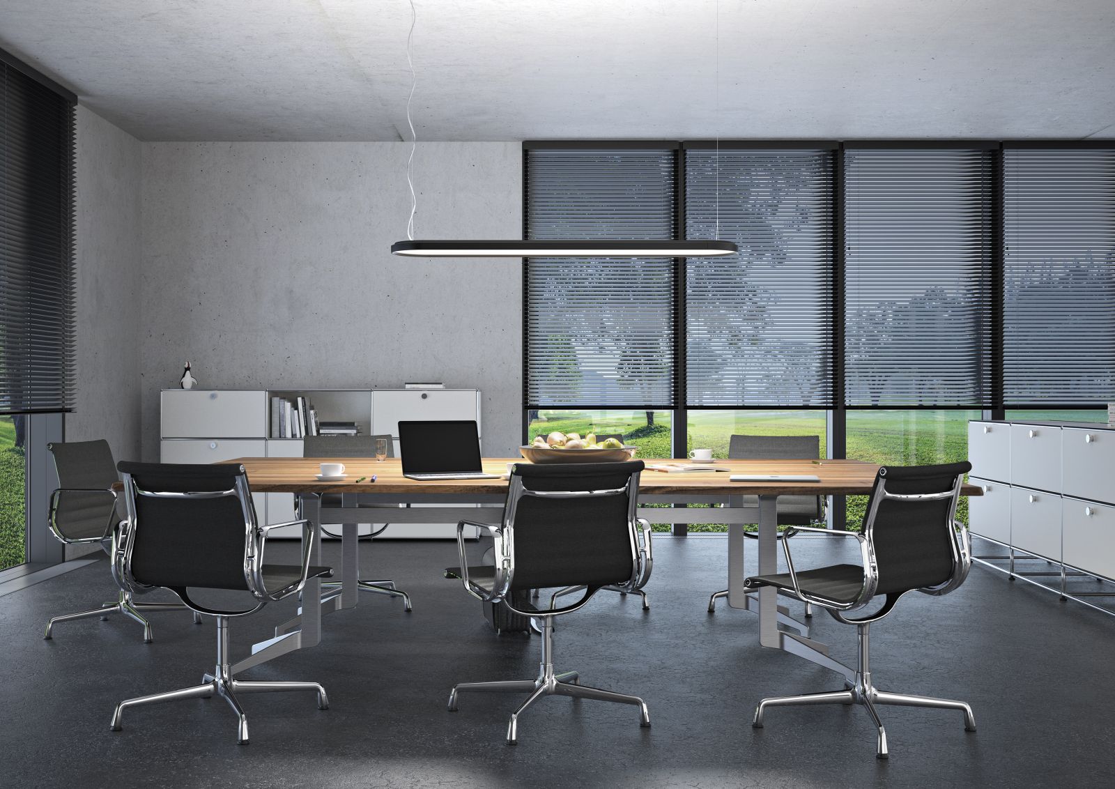 Kido Pendelleuchte 110cm Weiß 3000K Belux