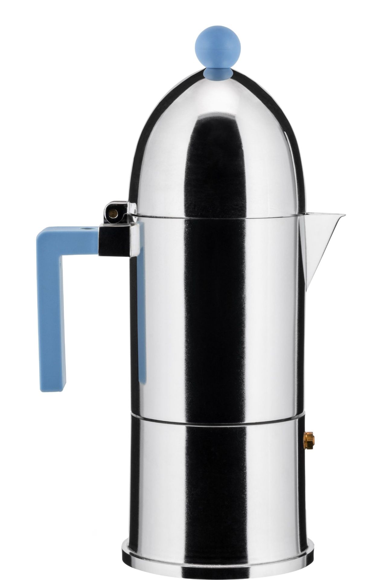 La Cupola 9095/6AZFM Espressokocher Hellblau Alessi