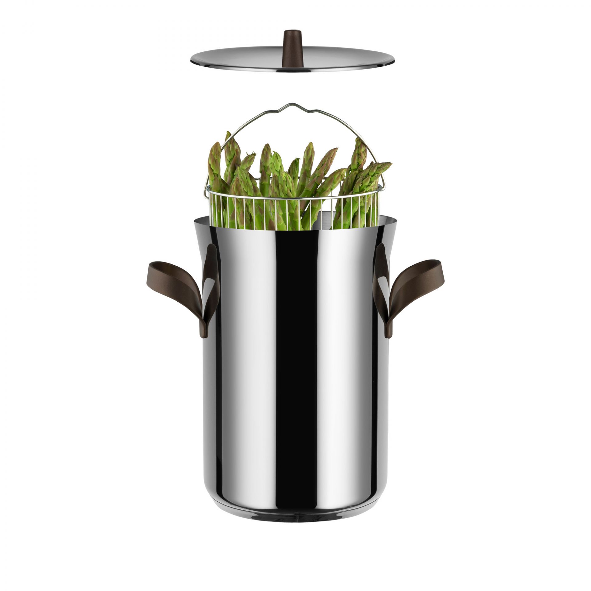 Edo Spargeltopf mit Korb und Deckel Alessi