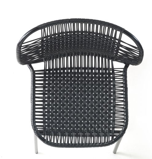 Cielo Stacking Chair Stapelbarer Stuhl Outdoor ames Schwarz - Schwarz