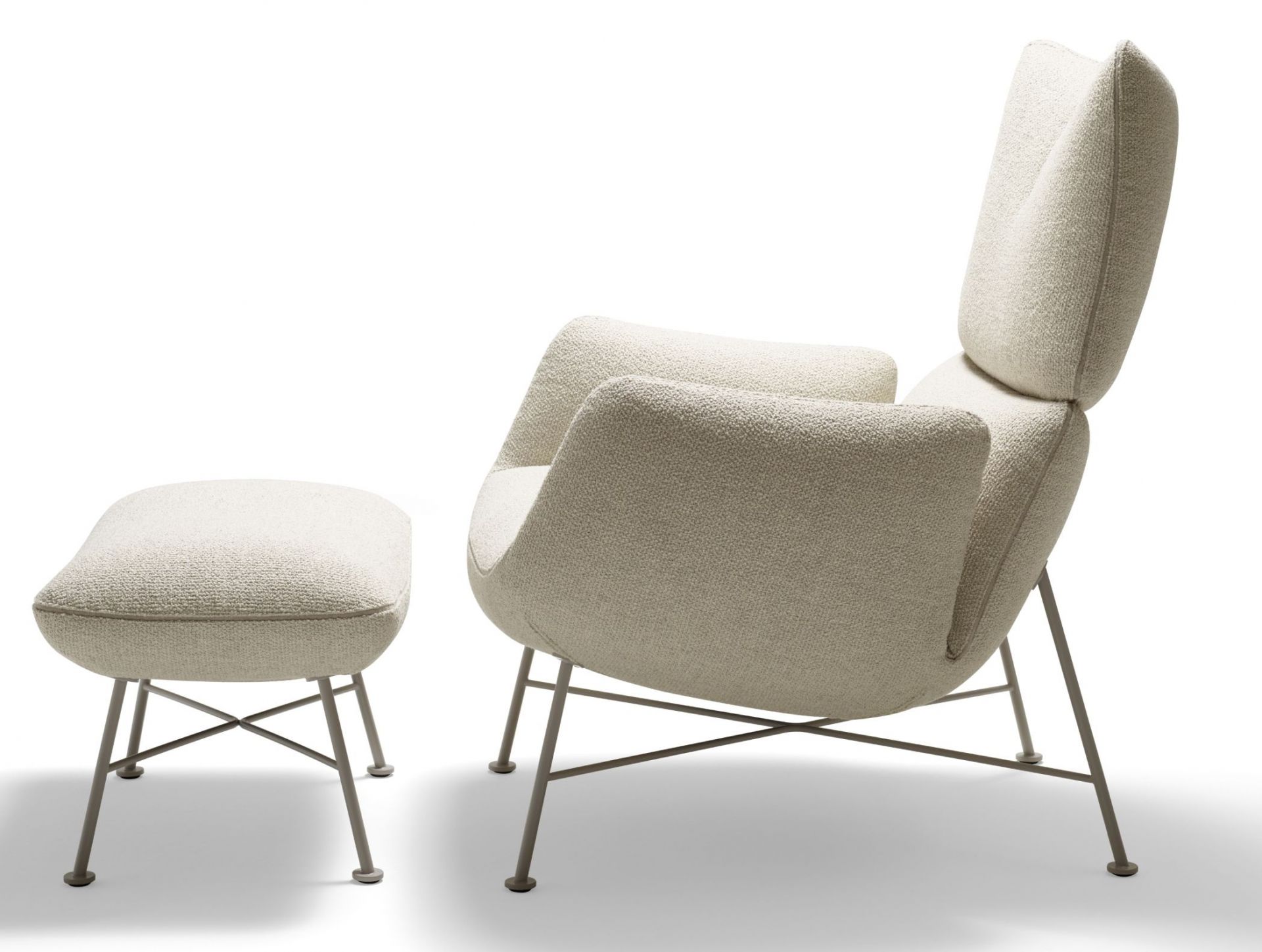 Jalis Lounge Hocker  4-Fuß Drahtgestell Cor