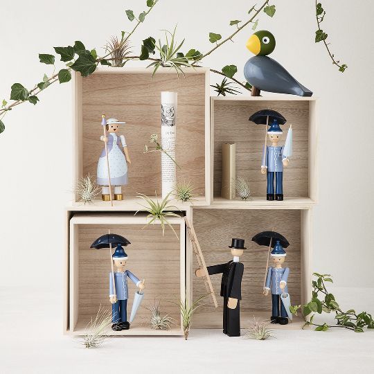 Songbirds Singvögel Holzfigur Nachtigall Kay Bojesen