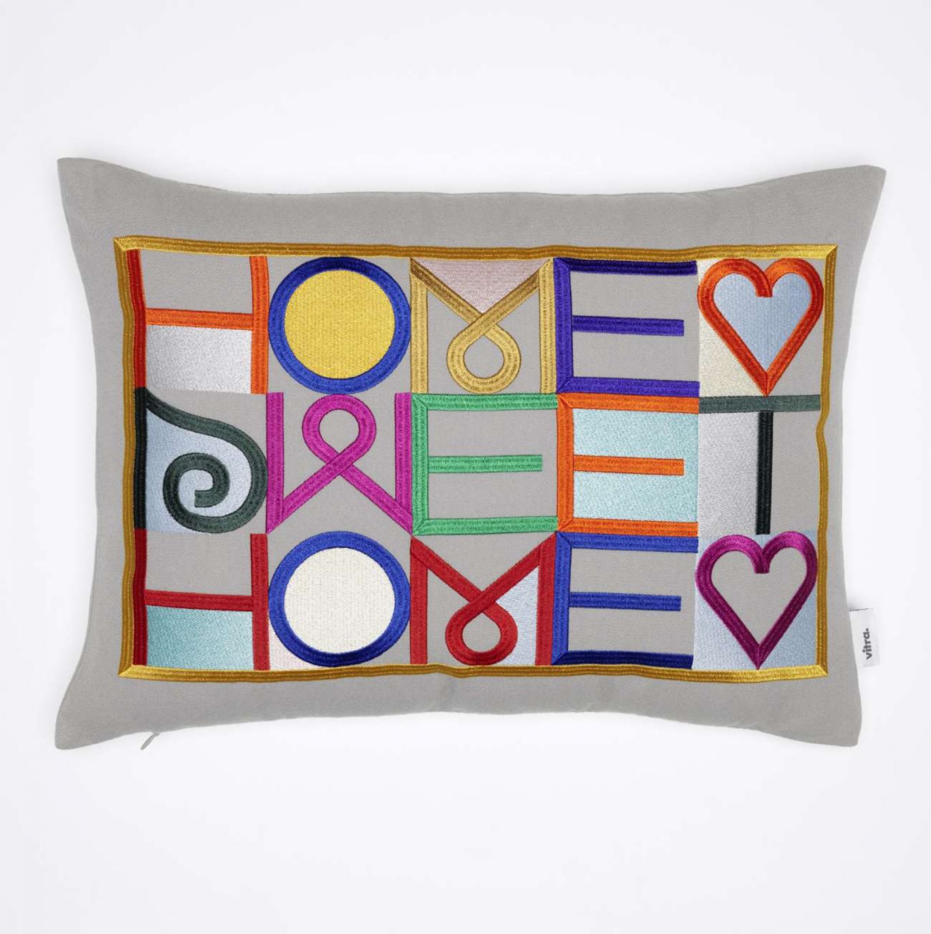 Embroidered Pillow Kissen Vitra