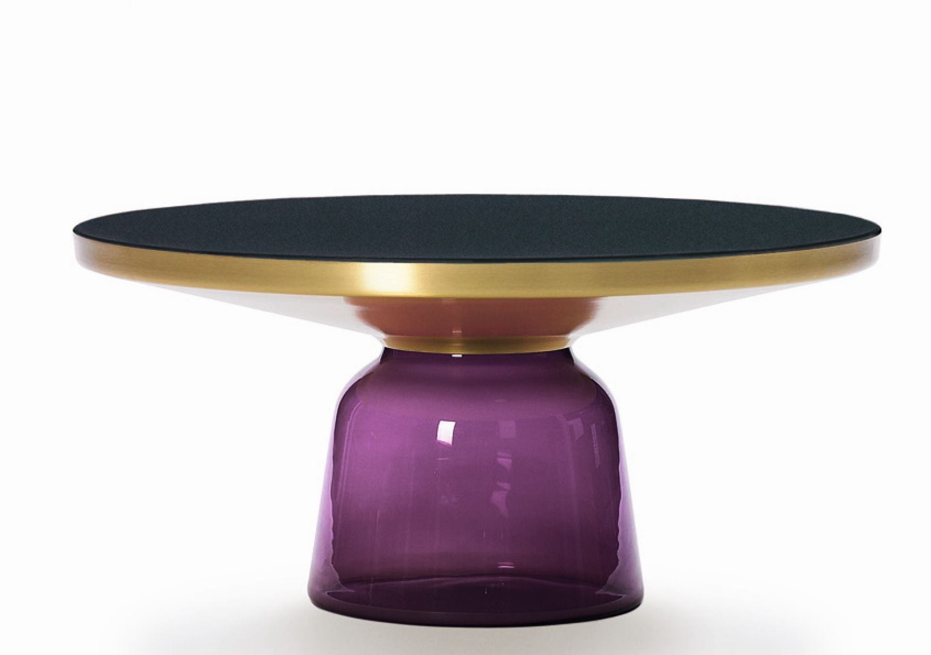 Bell Coffee Table Couchtisch Messing ClassiCon Amethyst-violett