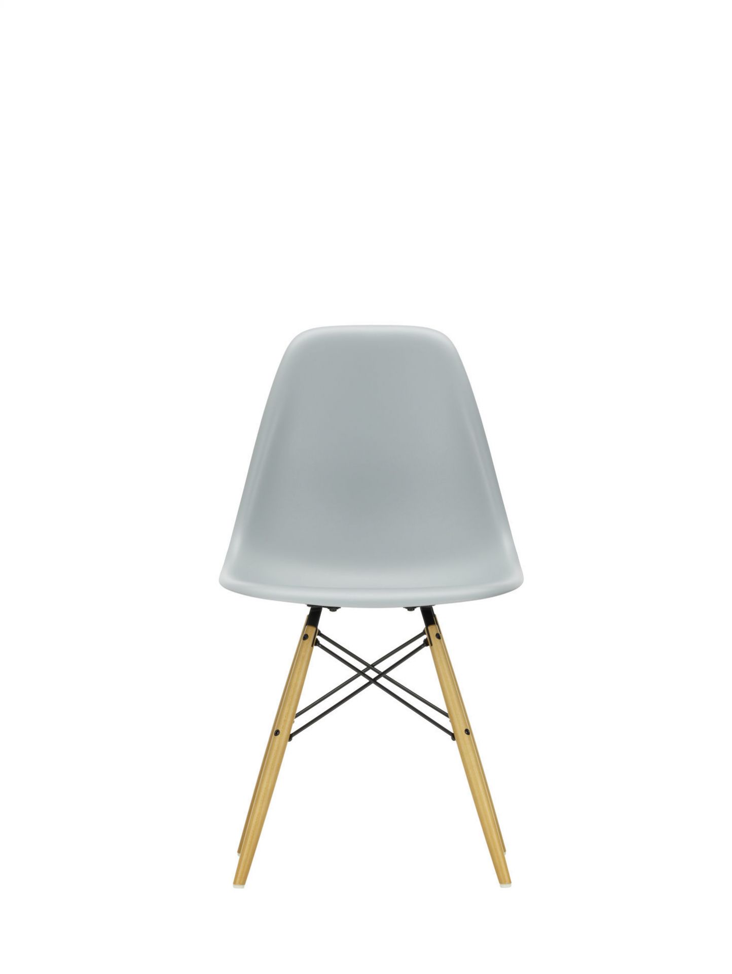 Eames Plastic Side Chair DSW Stuhl Vitra Esche honigfarben-Meerblau