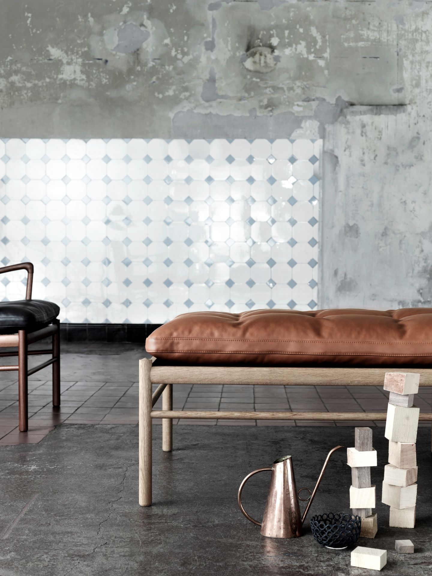 OW150 Daybed Liege Carl Hansen & Søn Leder braun Sif 95