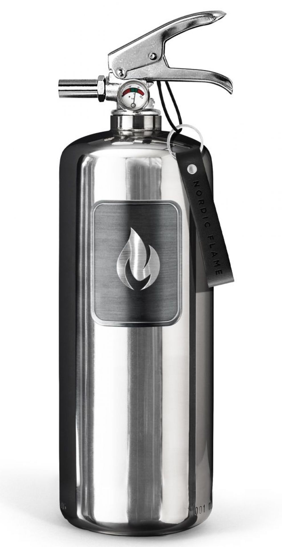 Feuerlöscher Steel Edition 2 kg polierter Edelstahl Nordic Flame EINZELSTÜCK
