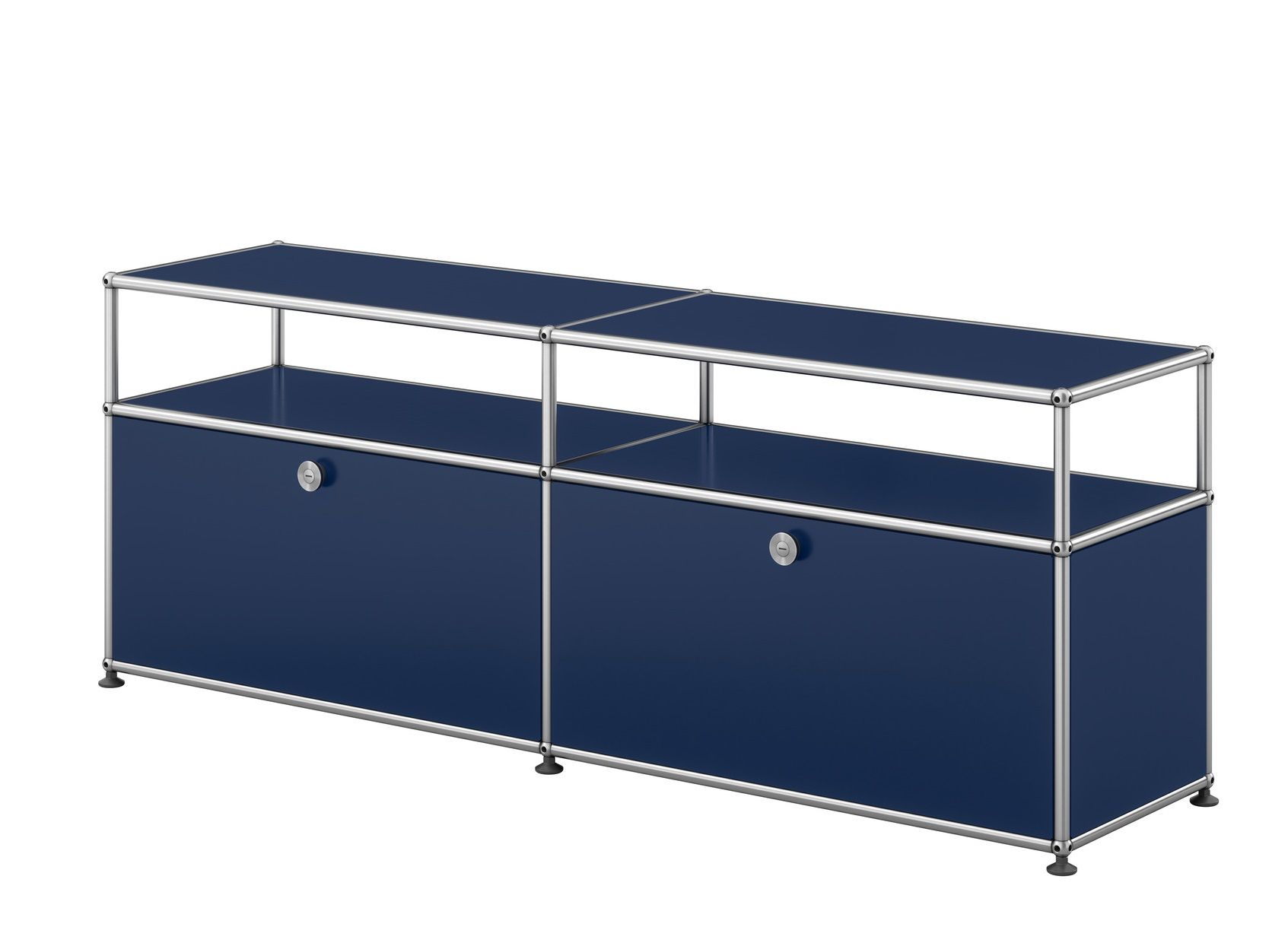 USM Haller Sideboard TV Hi-Fi-Möbel – QUICK SHIP-stahlblau