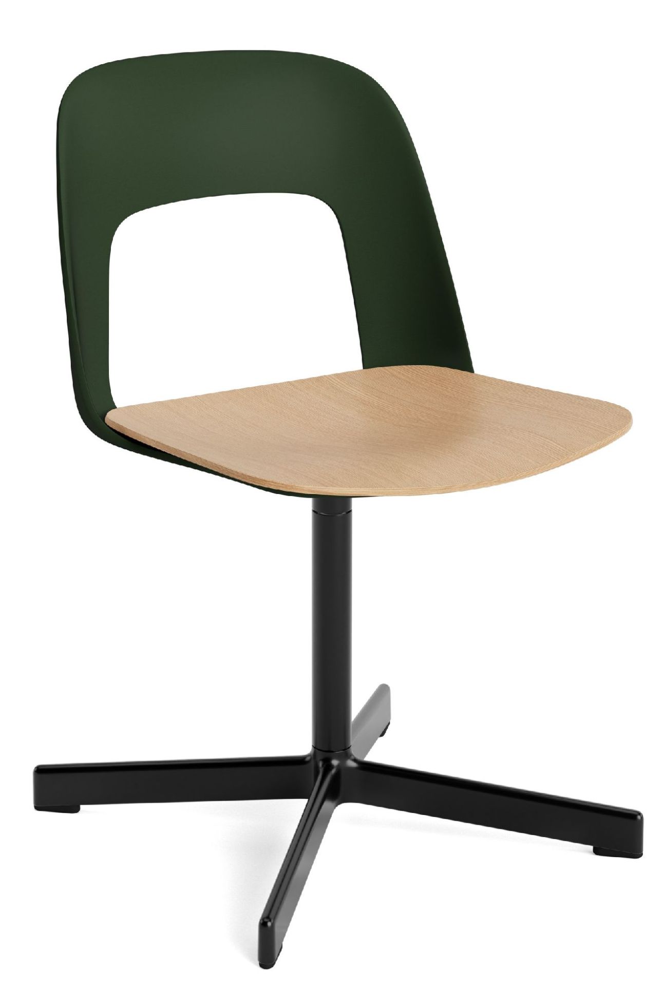Layout Side Chair 132 4-Stern Drehfuß Stuhl Hay