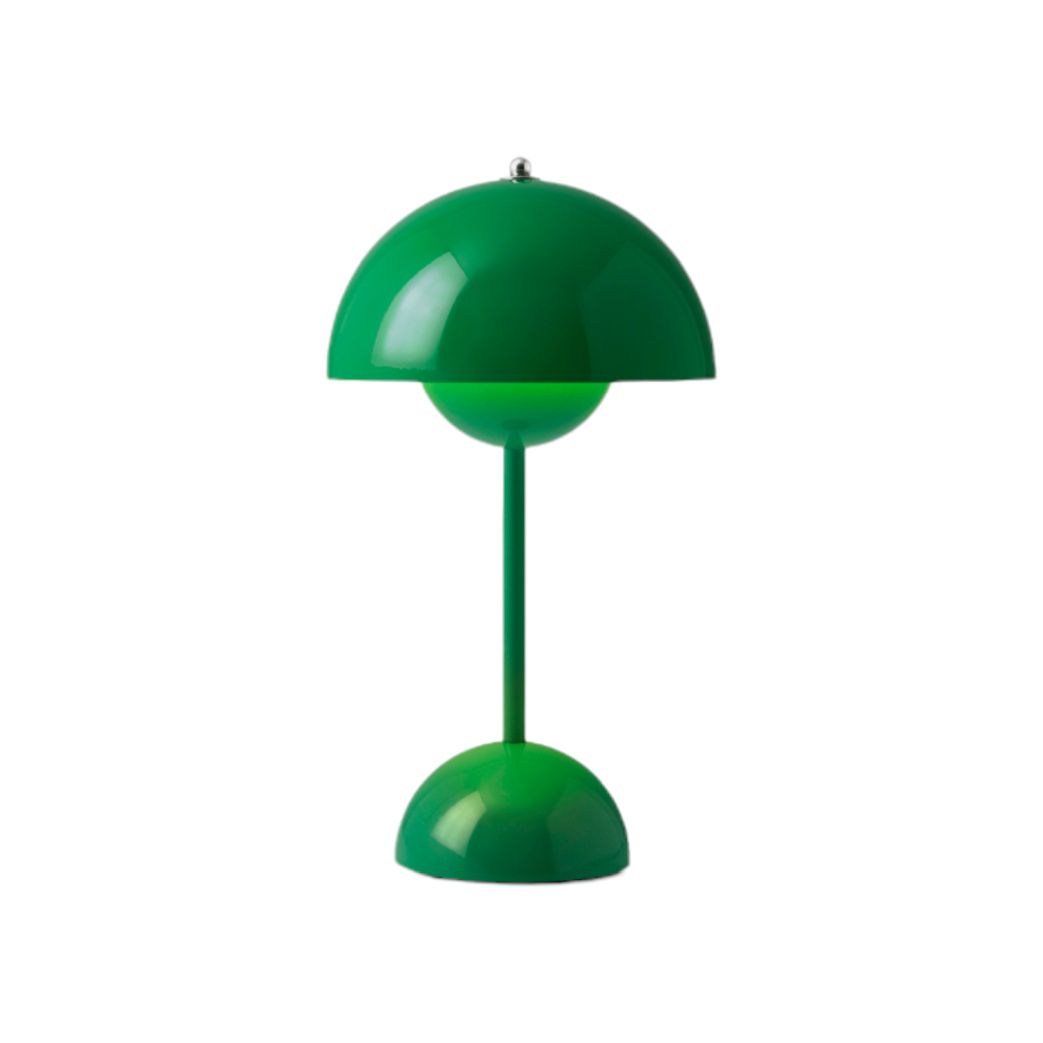 Flowerpot VP9 Portable Akkuleuchte / Tischleuchte mit USB AndTradition Signal grün