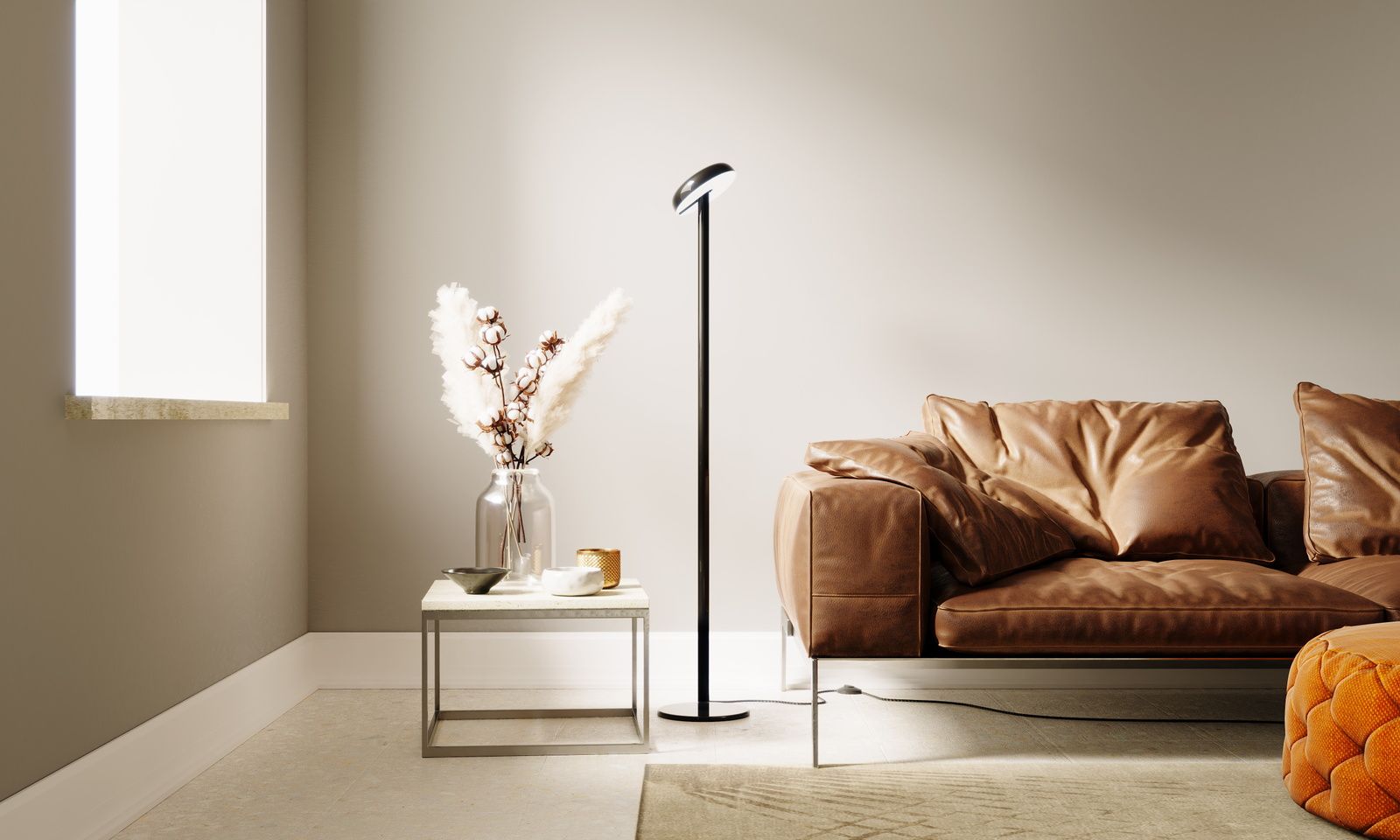 Cabriolette Stehleuchte Schwarz Martinelli Luce